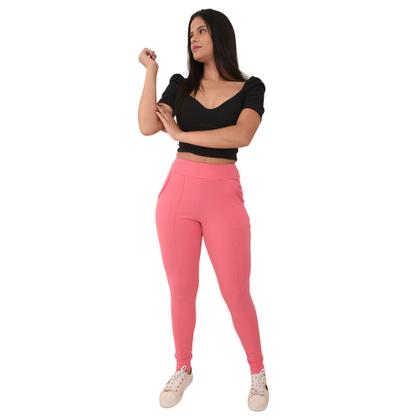 Imagem de Calça Feminina Malha Crepe Estilo Jogger