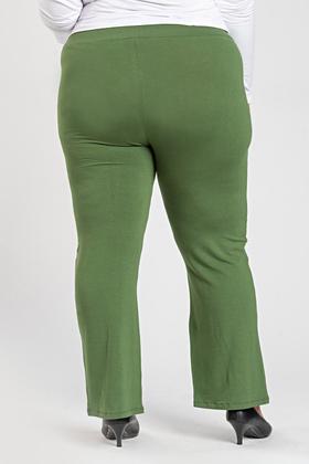 Imagem de Calça Feminina Pantacourt Plus Size Moletinho c/ Elastano Filete Contraste - Serena