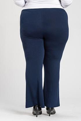 Imagem de Calça Feminina Pantacourt Plus Size Moletinho c/ Elastano Filete Contraste - Serena