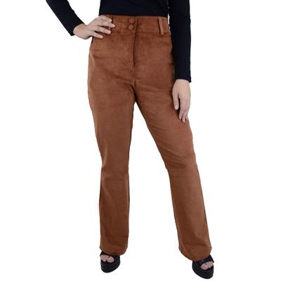 Imagem de Calça Feminina Seiki Veludo Cotelê Marrom - 251141