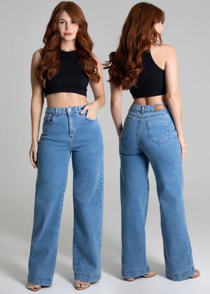 Imagem de Calça Feminina Wide Leg Sawary Jeans