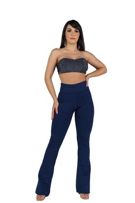 Imagem de Calça Flare Bailarina Peluciada Térmica Cintura Alta