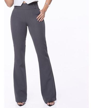 Imagem de Calça Flare De Alfaiataria Cinza Essencial