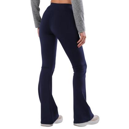 Imagem de Calça Flare Feminina Alta Preta Social Modeladora Suplex