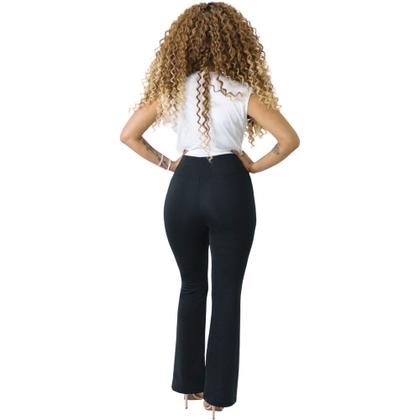 Imagem de Calça Flare Feminina Boca de Sino Bailarina Social Elegante