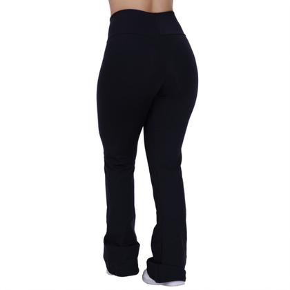 Imagem de Calça Flare Feminina Compressão Cintura Alta Suplex Poliamida