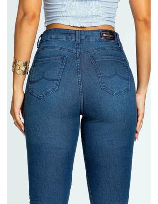 Imagem de Calça Flare Feminina Jeans Biotipo Cintura Media Levanta Bumbum Cintura Media