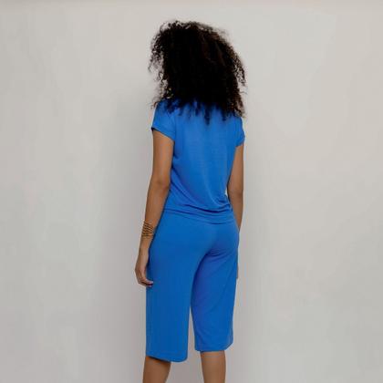 Imagem de Calça Florença Feminina Tecido Cós Com Elástico Confortável