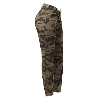 Imagem de Calça Hlx Feminina Proteção Camuflada Force Motociclista