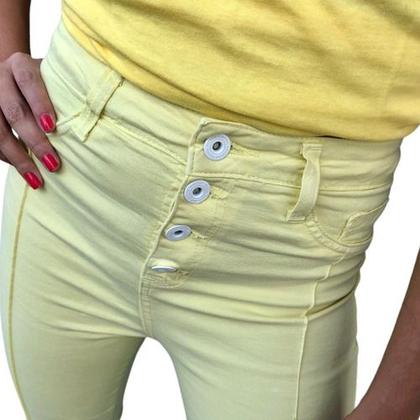 Imagem de Calça Hot Pants Color Botoes Feminina