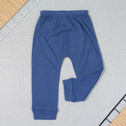 Imagem de Calça Infantil Até 24 Meses Em Suedine Básica Azul