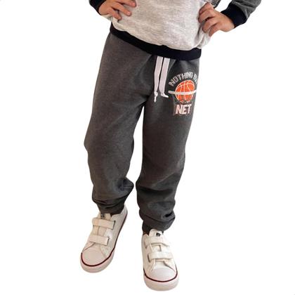 Imagem de Calça Infantil Moletom Flanelado Estampada Menino Algodão