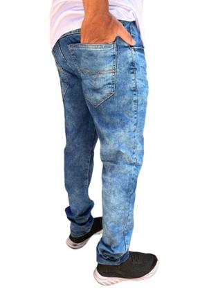 Imagem de calça jeans basica sarja masculina alto padrão de qualidade Skinny elastano envio rapido