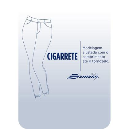 Imagem de Calça Jeans Cigarrete Sawary Push Up Feminina