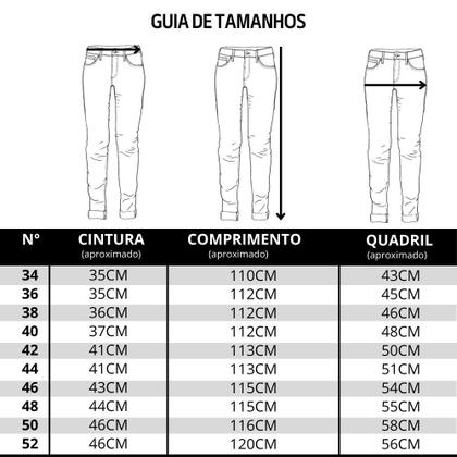 Imagem de Calça Jeans Country Feminina Tradicional Reta Os Boiadeiros Delavê Com Elastano Ref 027