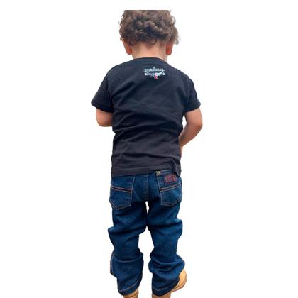 Imagem de Calça Jeans Country Infantil Tradicional Unissex Boiadeiros