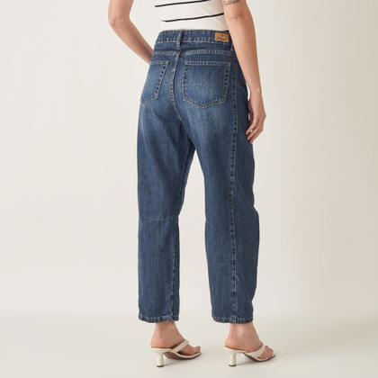 Imagem de Calça Jeans Cropped Barrel Cintura Alta