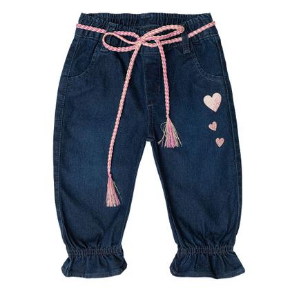 Imagem de Calça jeans fem. 1/3 jogger termocolante