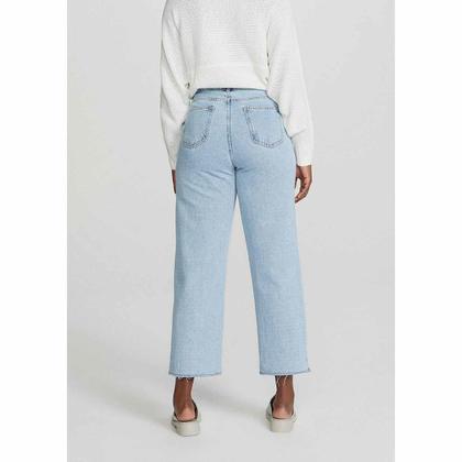 Imagem de Calça Jeans Feminina Cintura Alta Reta