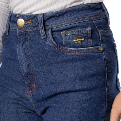 Imagem de Calça Jeans Feminina Max Denim Flare Azul Escuro