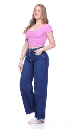 Imagem de Calça Jeans Feminina Modelo Wide Leg ref5224