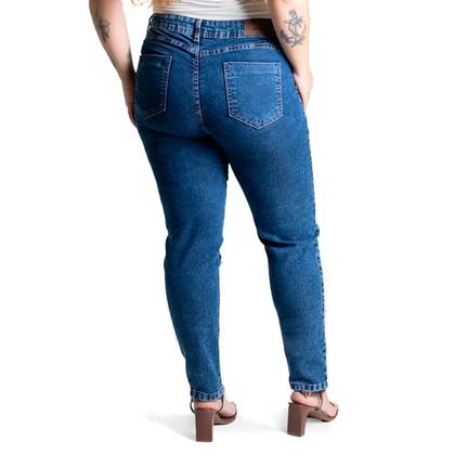 Imagem de Calça Jeans Feminina Sawary Plus Size Skinny Lisa Azul