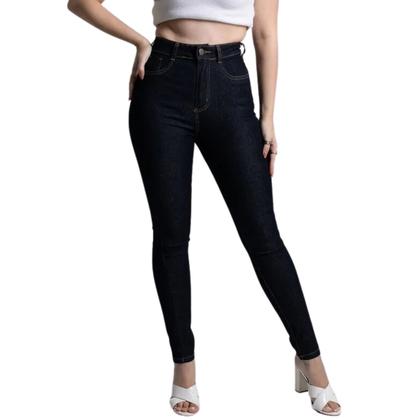 Imagem de Calça Jeans Feminina Sawary Super Lipo Sarja Com Cinta Modeladora Cintura Alta
