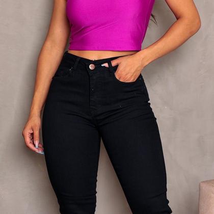 Imagem de Calça Jeans Feminina Skinny Cintura Alta 