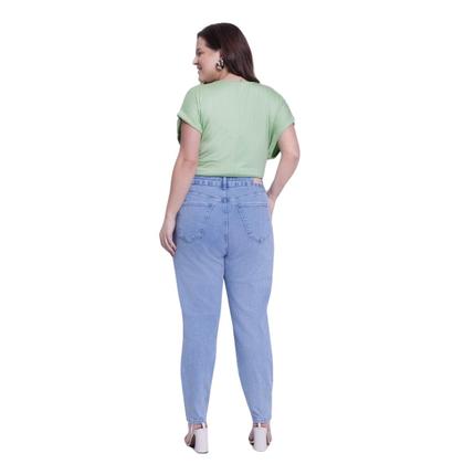 Imagem de Calça Jeans Feminina Skinny Plus Size Mais Mulher Lunender