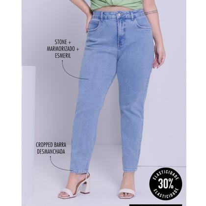 Imagem de Calça Jeans Feminina Skinny Plus Size Mais Mulher Lunender