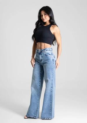 Imagem de Calça Jeans Feminina Wide Leg - 281153