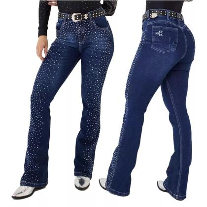 Imagem de Calça Jeans Feminina Yank Brilho Country City