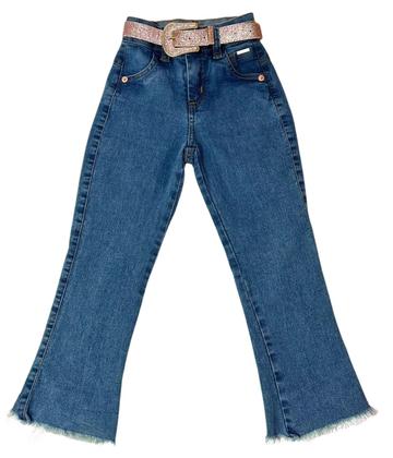Imagem de Calça Jeans Flare Com Lycra Infantil Menina Modinha Country