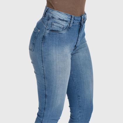 Imagem de Calça Jeans HNO Jeans Capri Elastano Costura Contraste Azul