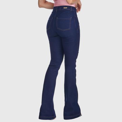 Imagem de Calça Jeans HNO Jeans Flare Classic com Elastano Azul Escuro