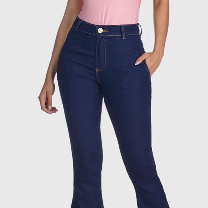 Imagem de Calça Jeans HNO Jeans Flare Classic com Elastano Azul Escuro