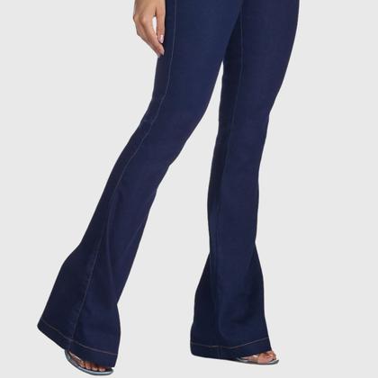 Imagem de Calça Jeans HNO Jeans Flare Classic com Elastano Azul Escuro