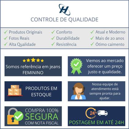 Imagem de Calça Jeans HNO Jeans Flare Com Barra Desfiada Azul