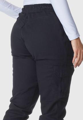 Imagem de Calça Jeans HNO Jeans Jogger Cargo Cintura Alta Preta