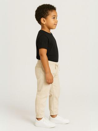 Imagem de Calça Jeans Infantil Juvenil Jogger Punho Elástico Cores