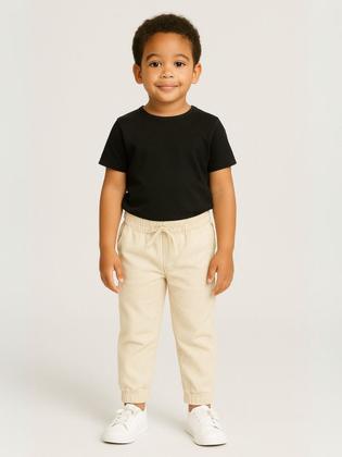 Imagem de Calça Jeans Infantil Juvenil Jogger Punho Elástico Cores