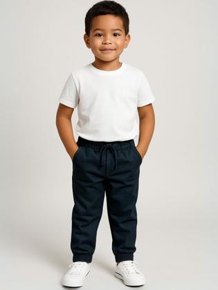 Imagem de Calça Jeans Infantil Juvenil Jogger Punho Elástico Cores
