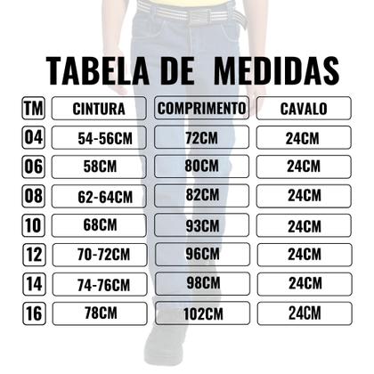 Imagem de Calça jeans infantil juvenil masculina menino tamanho 04 ao 16