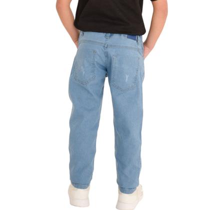 Imagem de Calça Jeans Infantil Juvenil Skinny Criança Menino