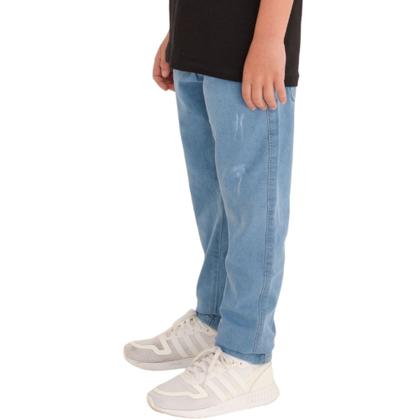 Imagem de Calça Jeans Infantil Juvenil Skinny Criança Menino