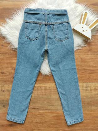 Imagem de Calça Jeans Juvenil Baggy Infantil Moda Linda Feminina