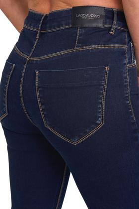 Imagem de Calça Jeans Lado Avesso Pin-Up Azul Escuro