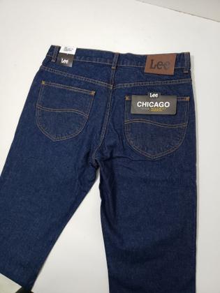 Imagem de Calça jeans lee linha 14 onça 14 oz 100% algodão azul índigo