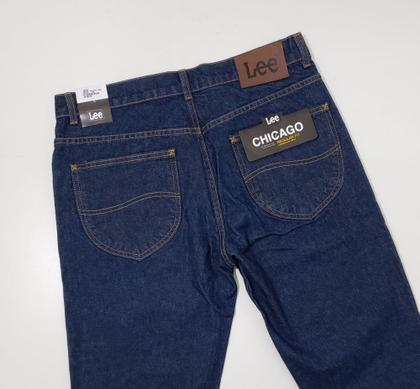 Imagem de Calça jeans lee linha 14 onça 14 oz 100% algodão azul índigo