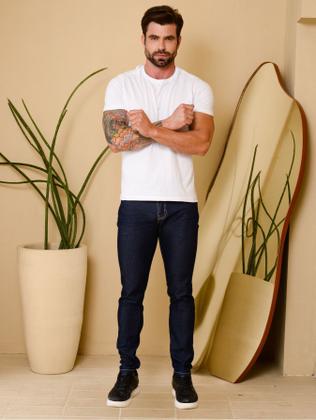 Imagem de Calça Jeans Masculina Com Estilo Tradicional Hot Rústico Amassadinho